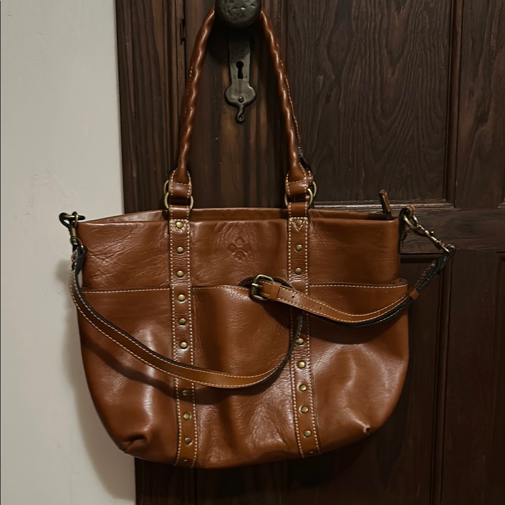 Patricia Nash Pocket Tote Leather